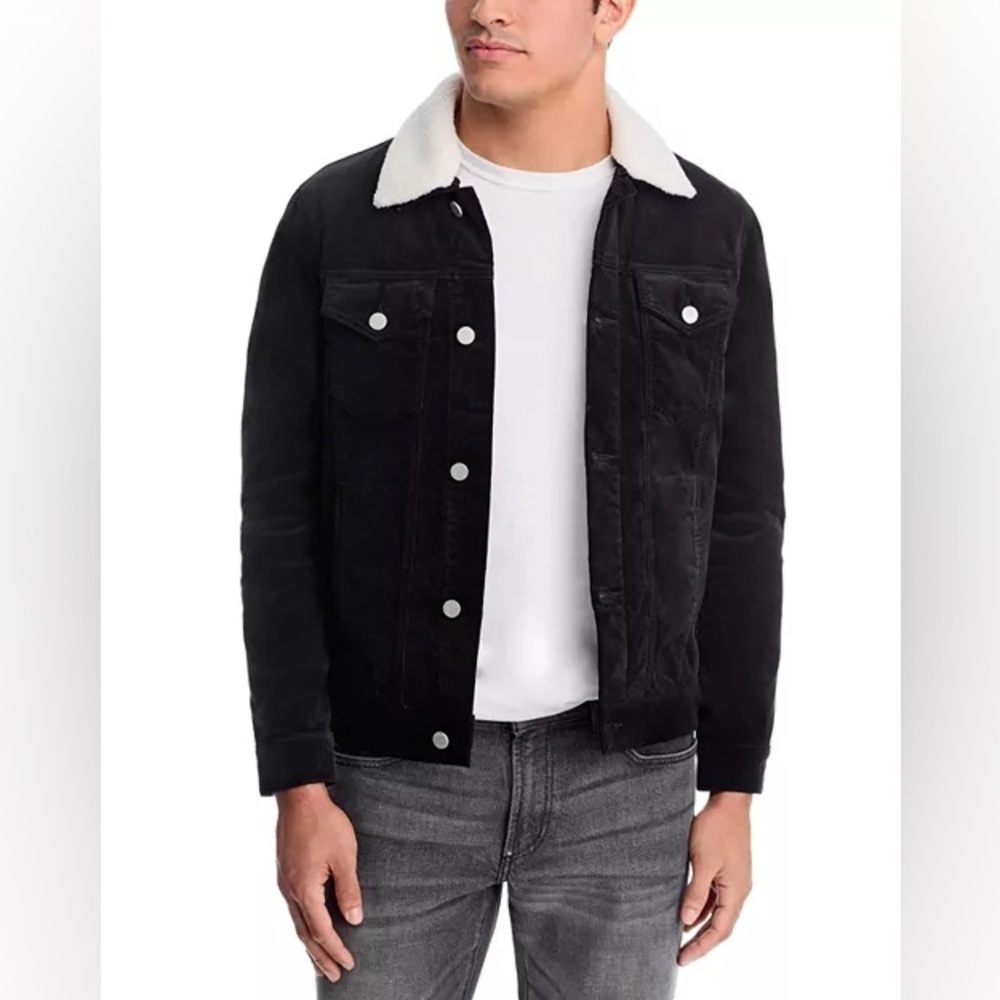 MONFRÈRE Dean Needle Cord Trucker Jacket corduroy fleece trucker jacket size S